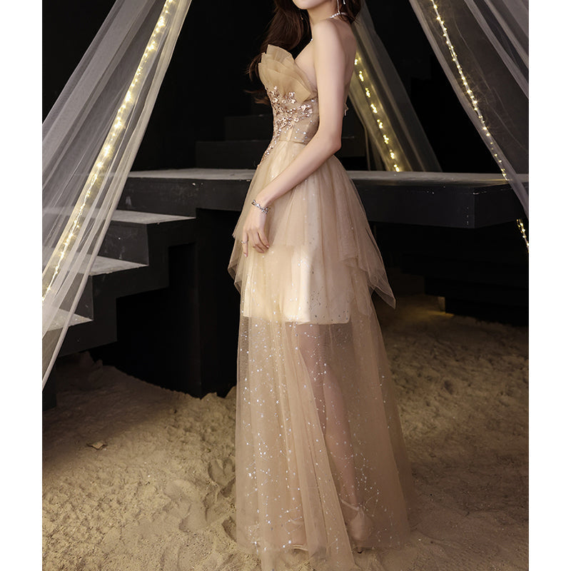 #40092 BANDEAU EVENING DRESS