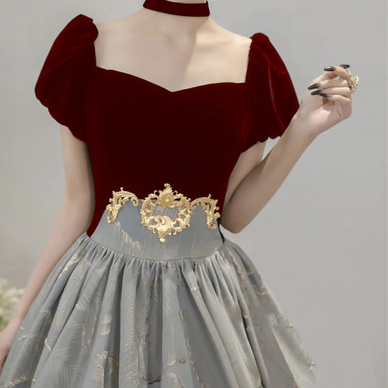 #40095 EMBROIDERY PROM EVENING DRESS