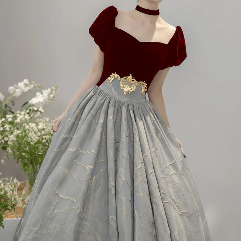#40095 EMBROIDERY PROM EVENING DRESS