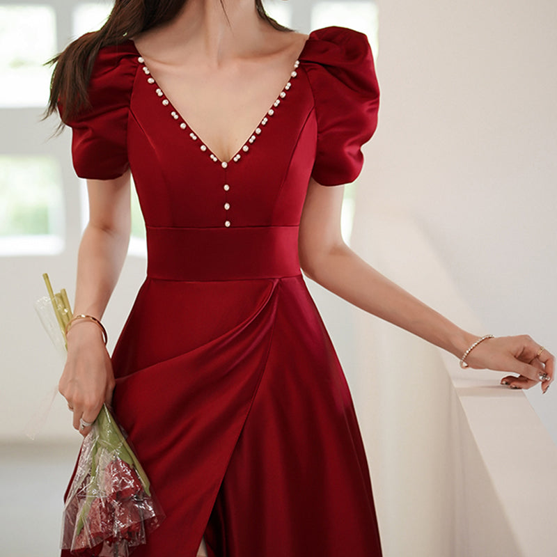 #40124 HAND BEADED EVENING DRESS