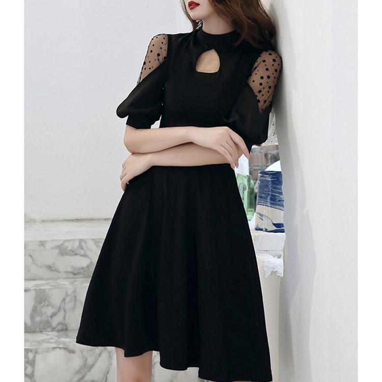 #5013 Black Short Dress