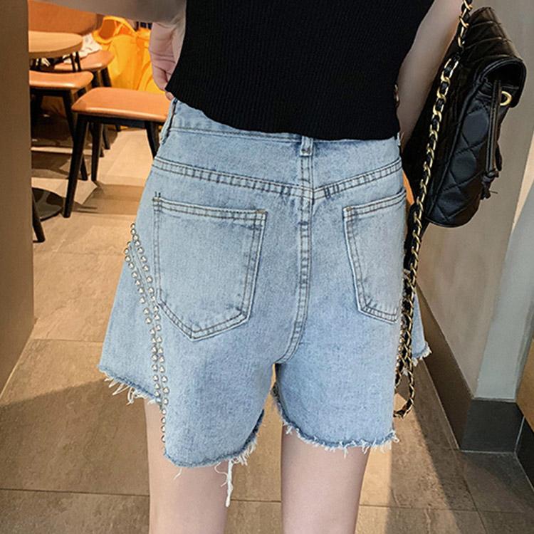 #5054 High Waist Denim Shorts