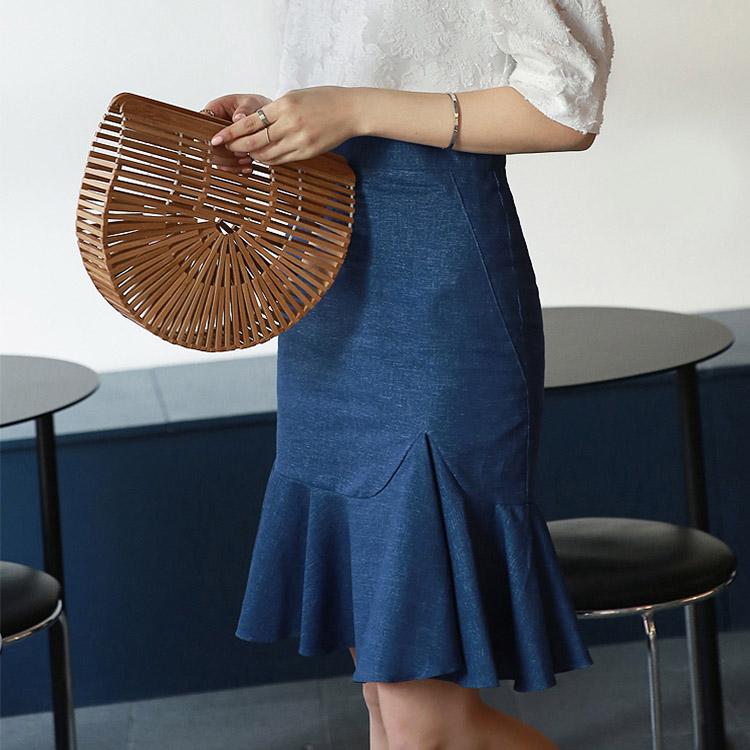 #5068 Irregular Fishtail Skirt