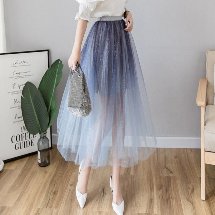 #5071 Gradient mesh skirt