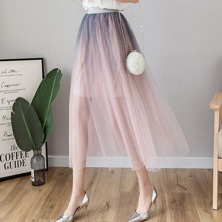 #5071 Gradient mesh skirt