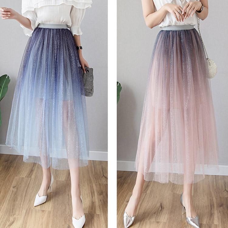 #5071 Gradient mesh skirt