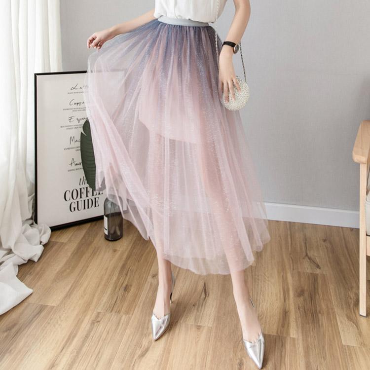 #5071 Gradient mesh skirt