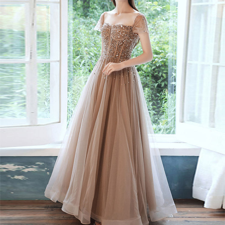 #5132 NOBLE HANDWORK EVENING DRESS