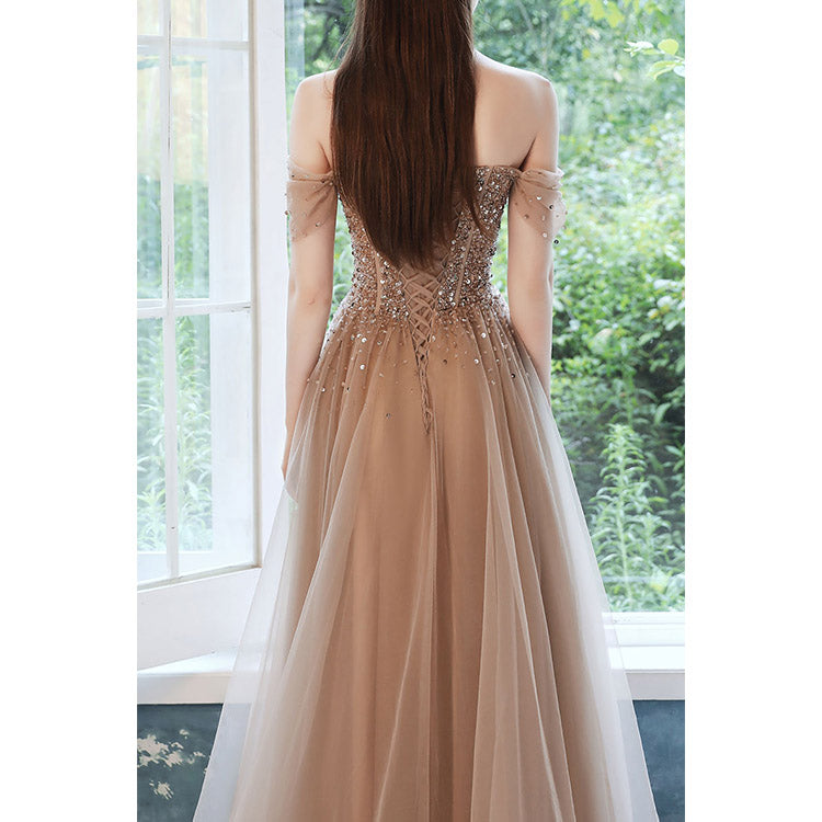 #5132 NOBLE HANDWORK EVENING DRESS