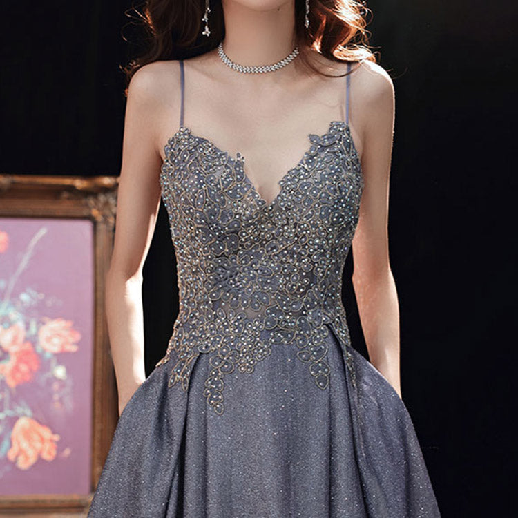 #5134 SLING GRADIENT EVENING DRESS