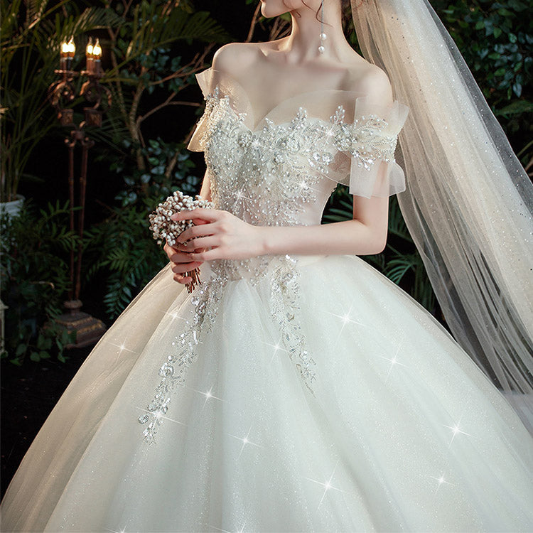 #5141 OFF SHOULDER WEDDING DRESS