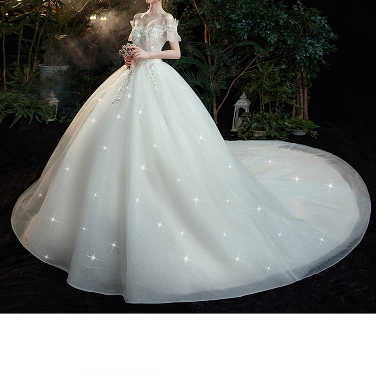 #5141 OFF SHOULDER WEDDING DRESS