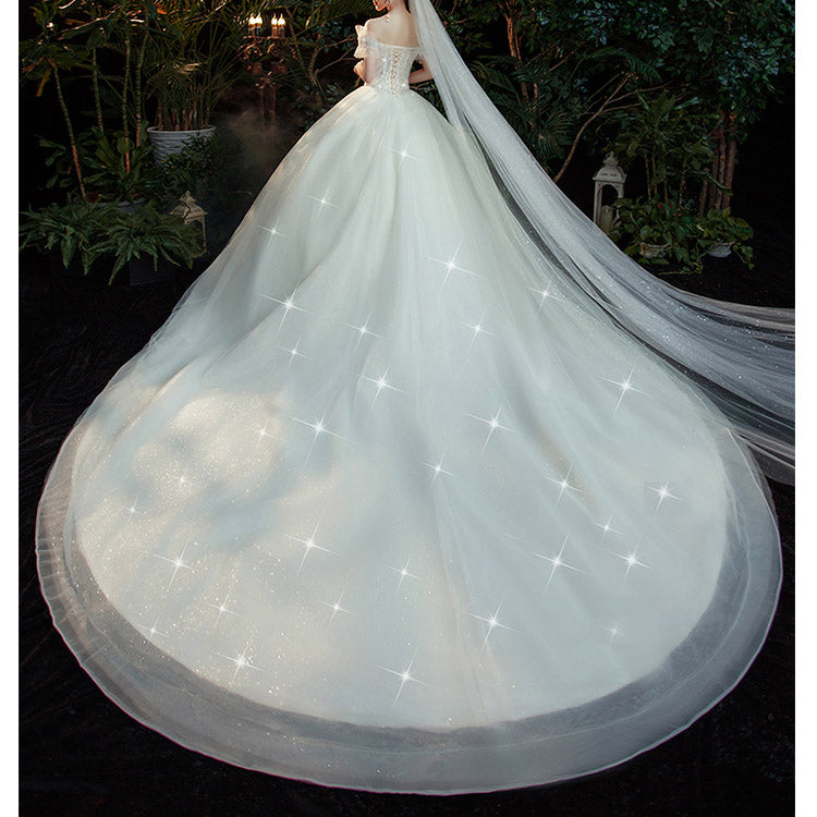 #5141 OFF SHOULDER WEDDING DRESS
