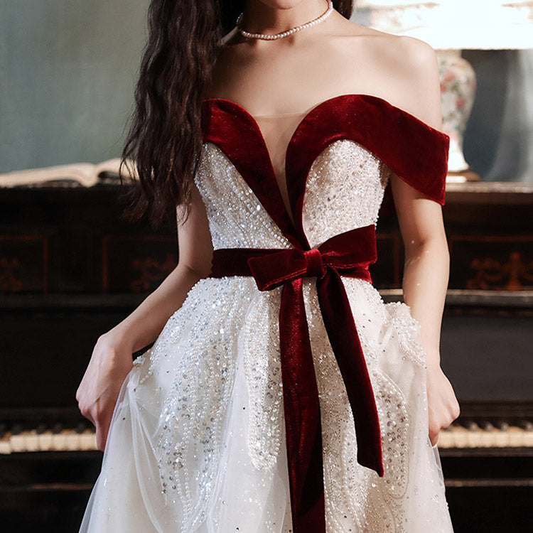 #5144 OFF SHOULDER SWING DRESS