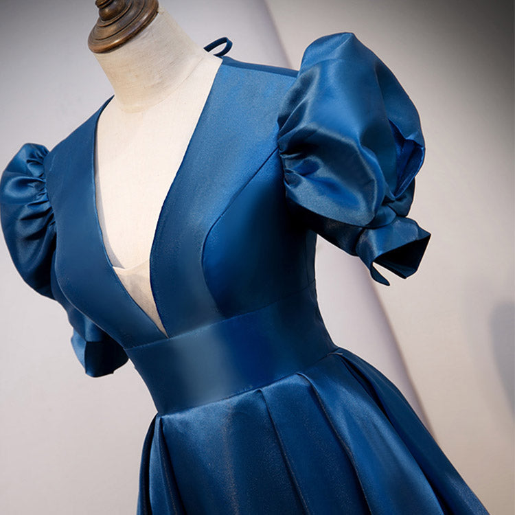 #5162 V-neck prom dress