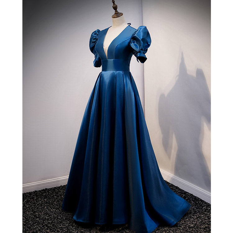 #5162 V-neck prom dress