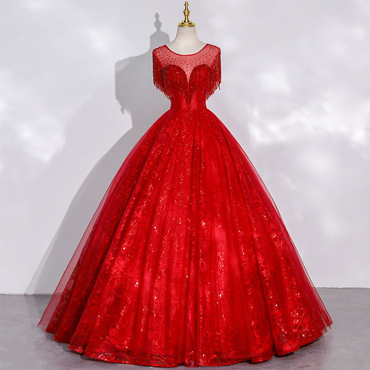 #5177 FRINGE EVENING DRESS