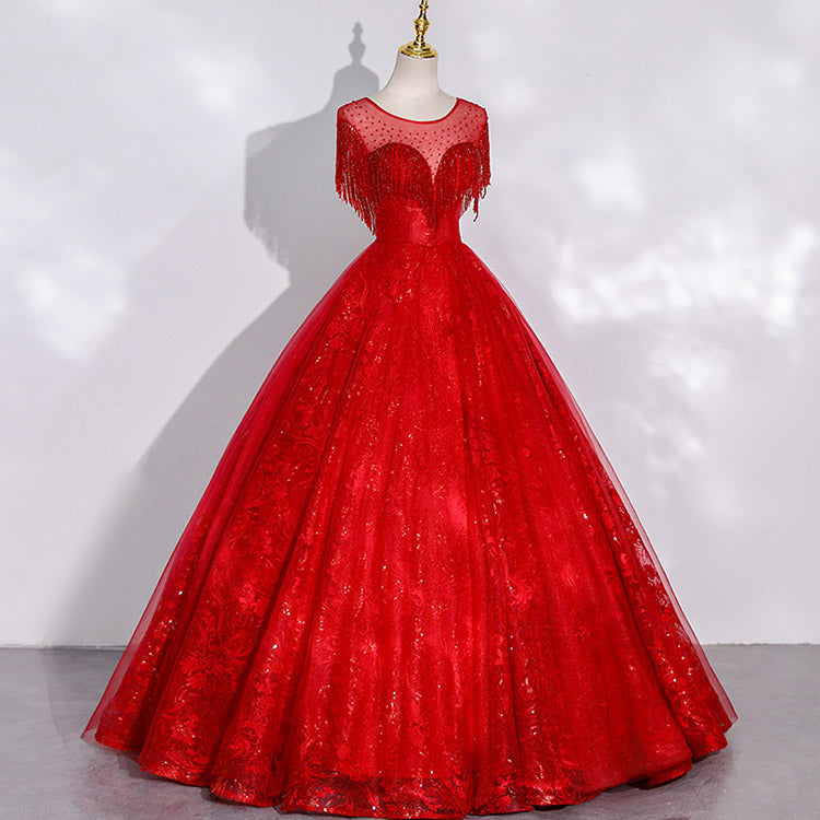 #5177 FRINGE EVENING DRESS