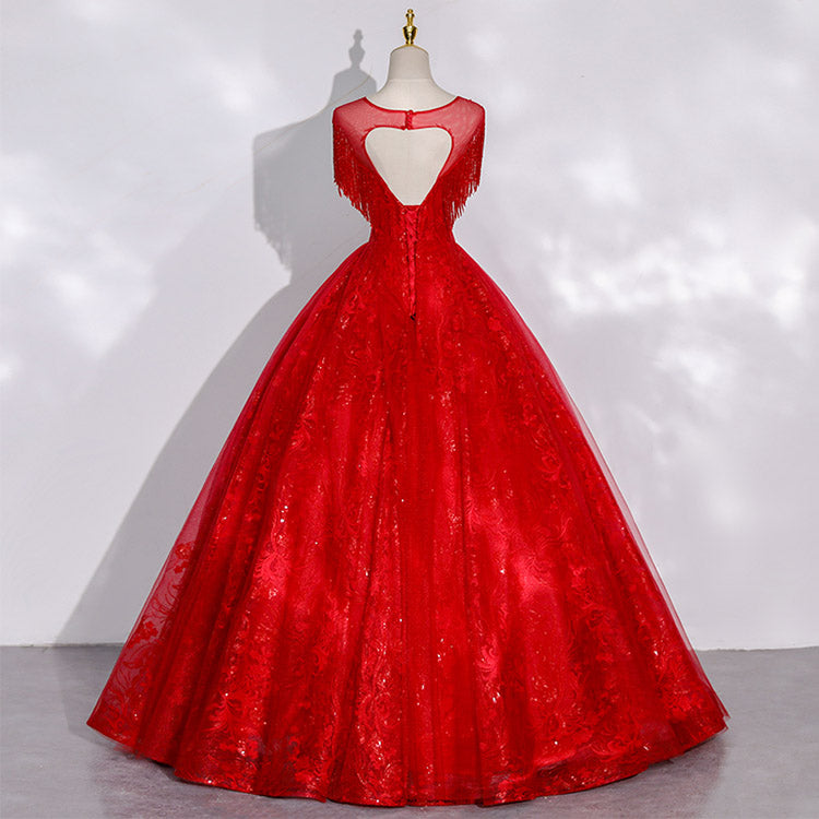 #5177 FRINGE EVENING DRESS