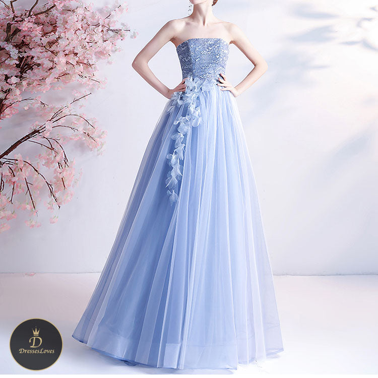 #5315 Bandeau evening dress