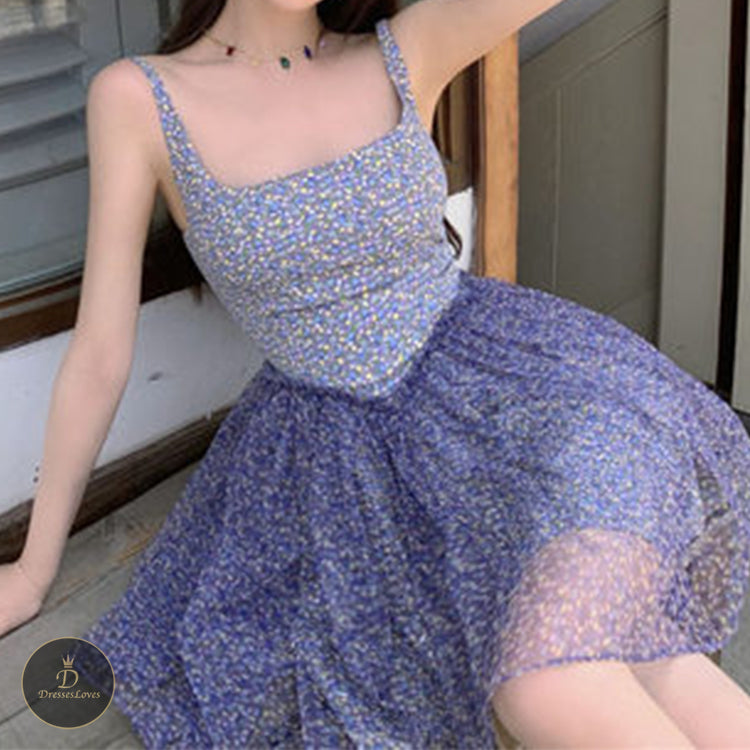 #5319 Sling floral dress