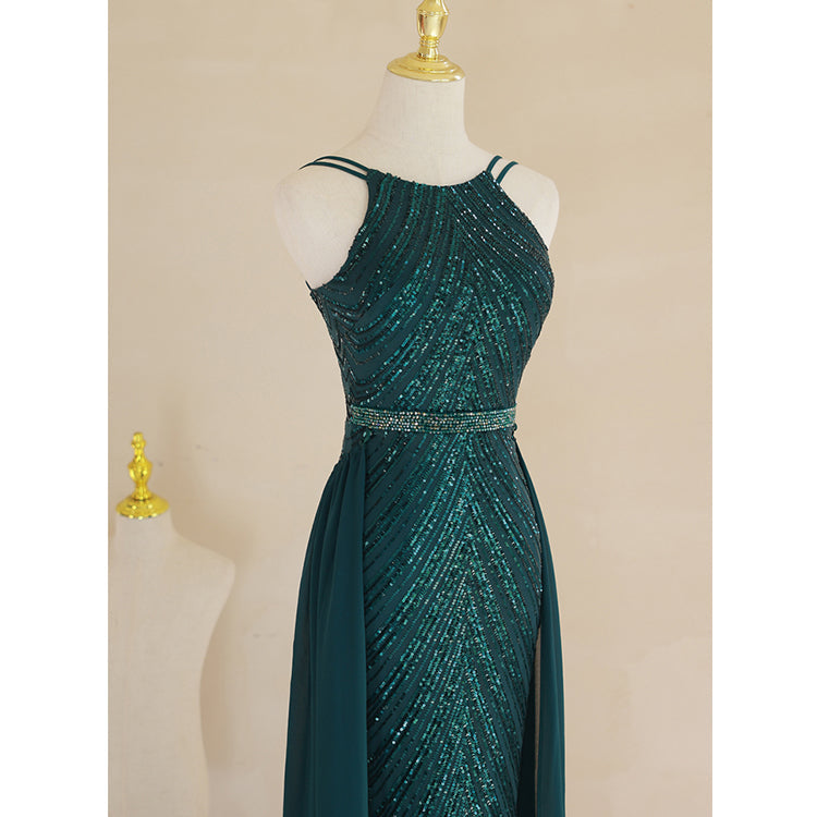 #5418 HALTERNECK EVENING DRESS