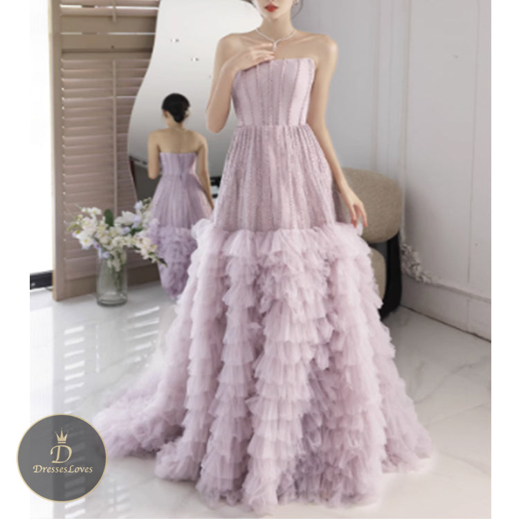 #5429 BANDEAU EVENING DRESS
