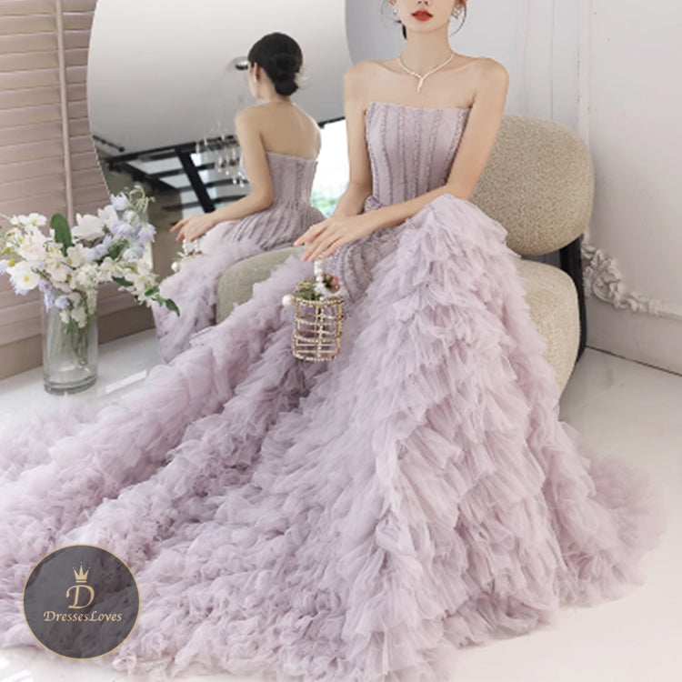 #5429 BANDEAU EVENING DRESS