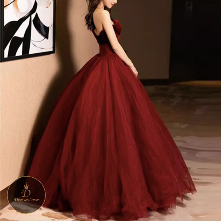 #5435 BANDEAU EVENING DRESS