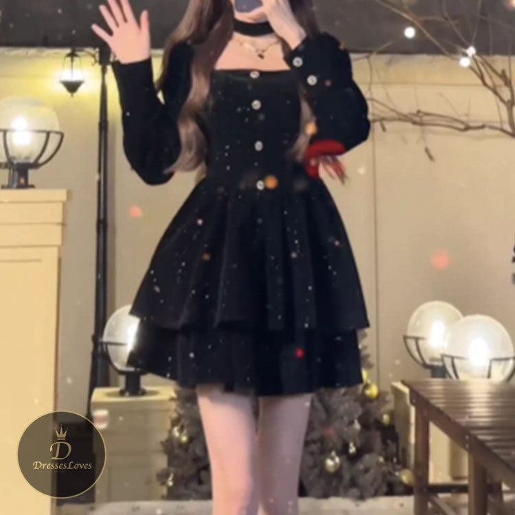 #5446 VELVET PARTY DRESS