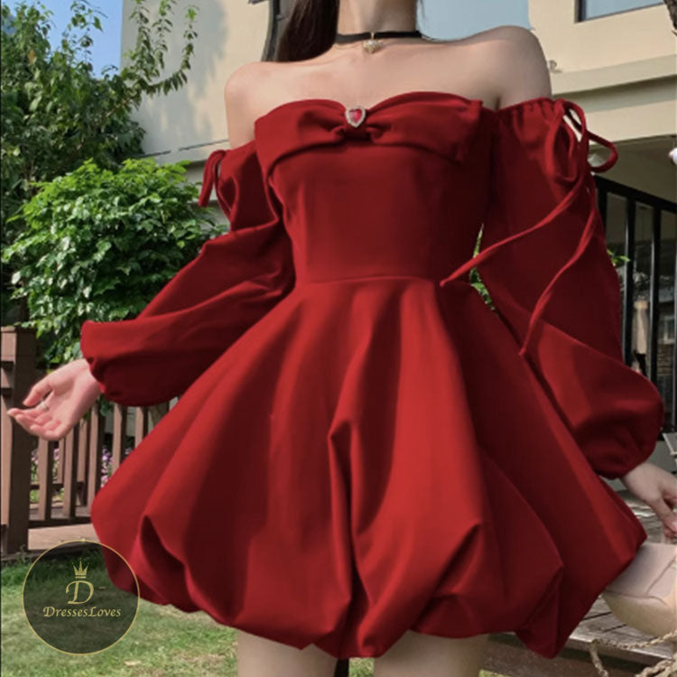 #5447 VELVET ONE SHOULDER DRESS