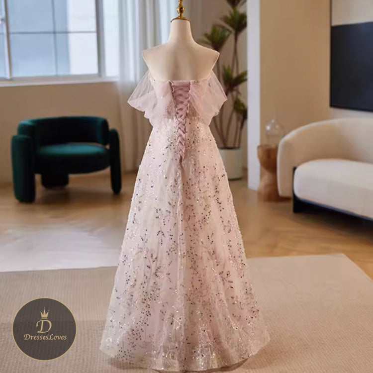 #5454 SEQUIN EVENING DRESS