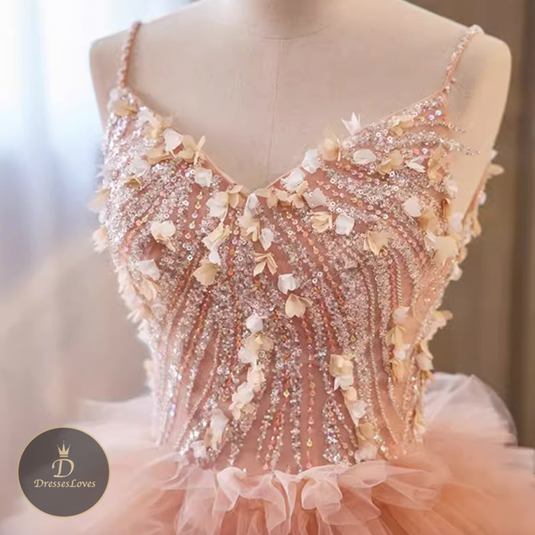 #5456 SLING PROM DRESS