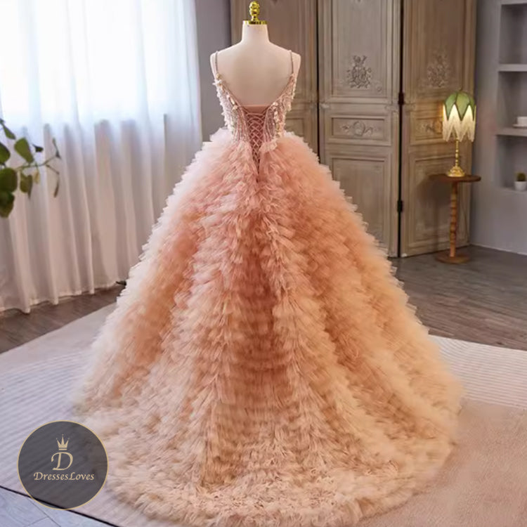 #5456 SLING PROM DRESS