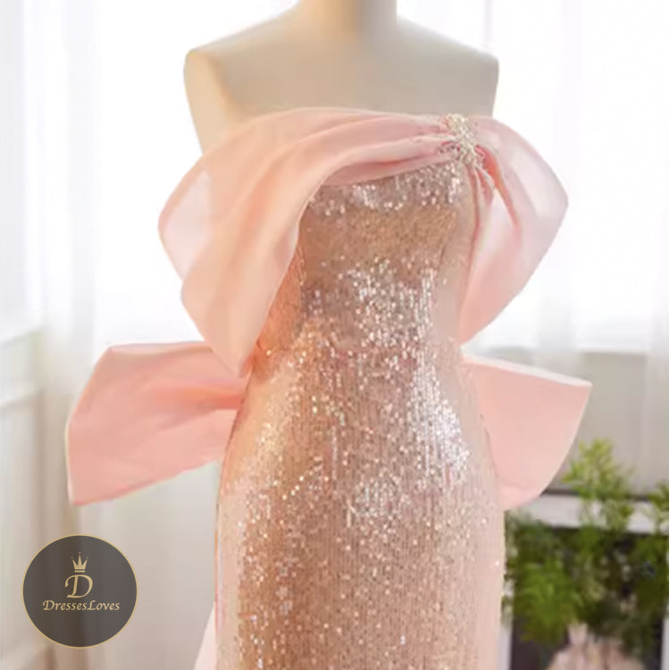 #5459 SEQUIN EVENING DRESS