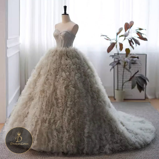 #5463 BANDEAU PROM DRESS