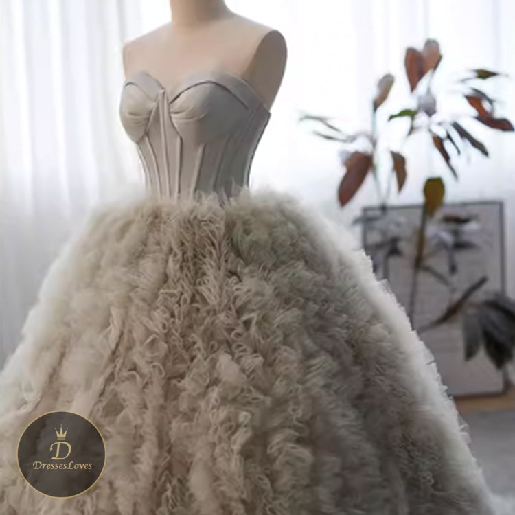 #5463 BANDEAU PROM DRESS