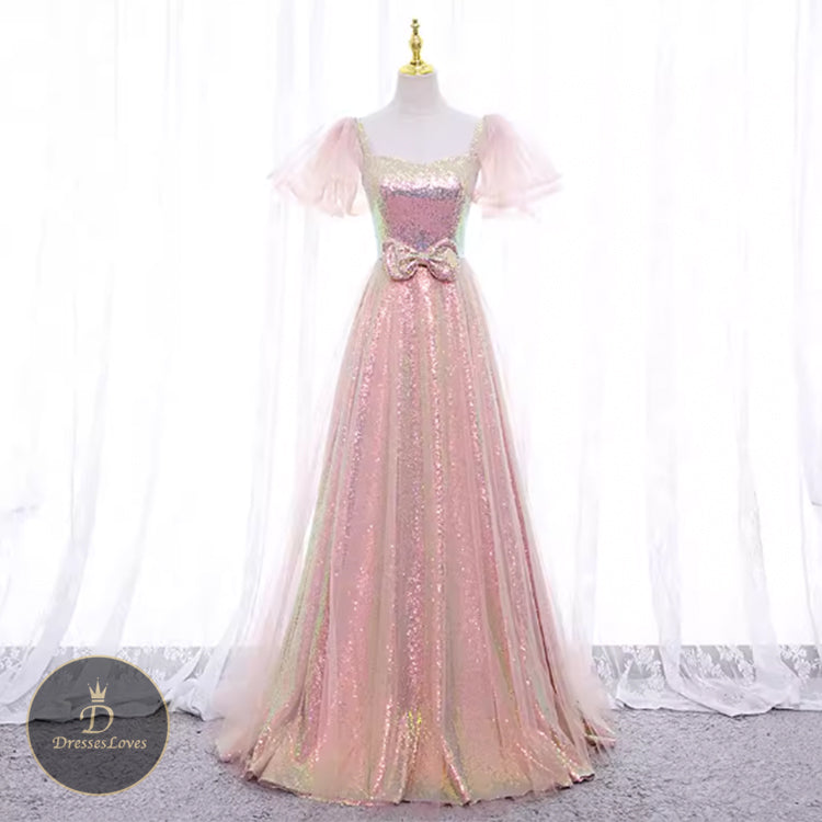 #5464 SEQUINS EVENING DRESS