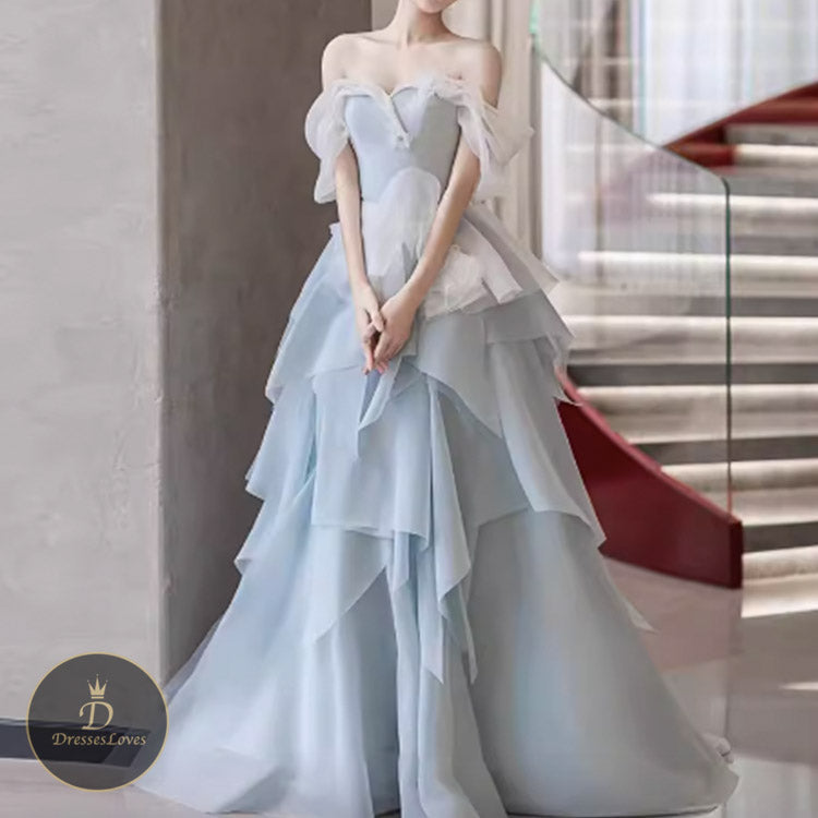 #5472 ONE SHOULDER EVENING DRESSES