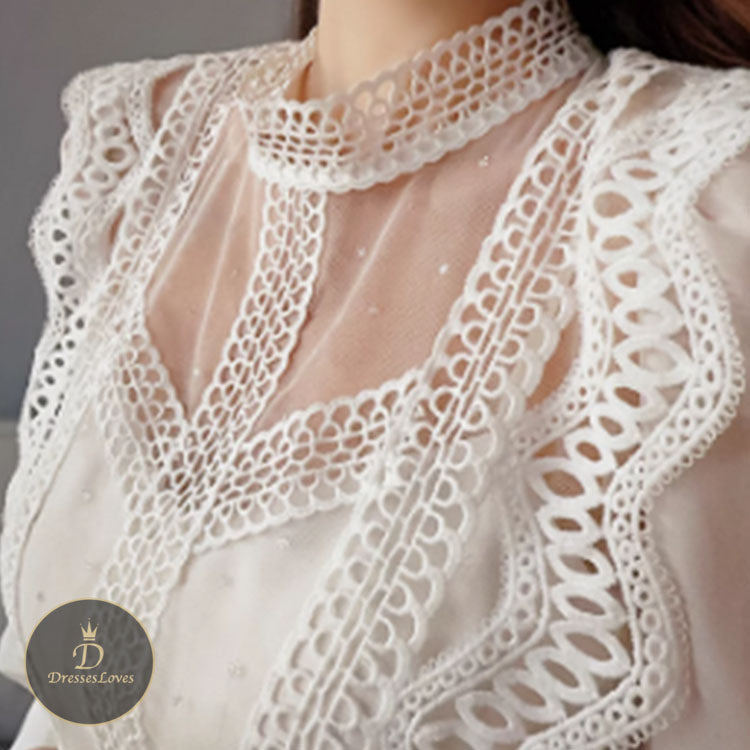 #5523 CHIFFON LACE DRESS