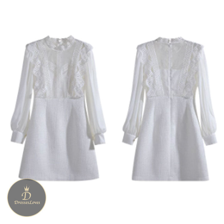#5523 CHIFFON LACE DRESS