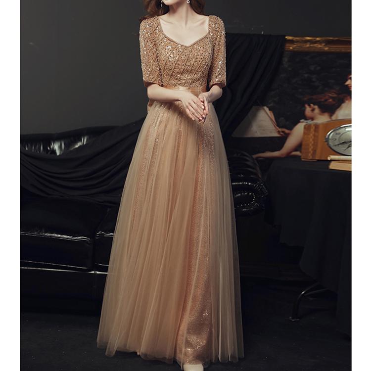 #60072 Handmade Beaded Evening Dress