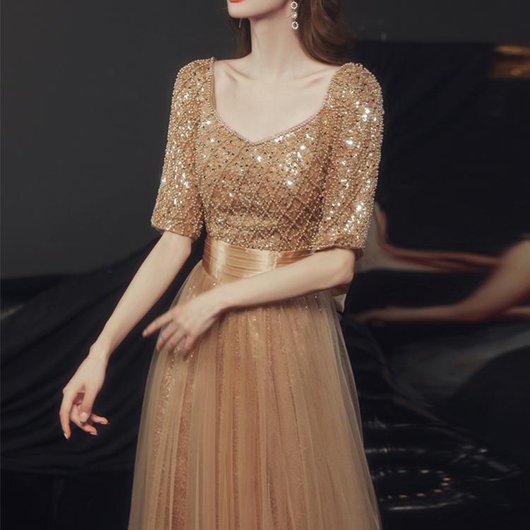 #60072 Handmade Beaded Evening Dress