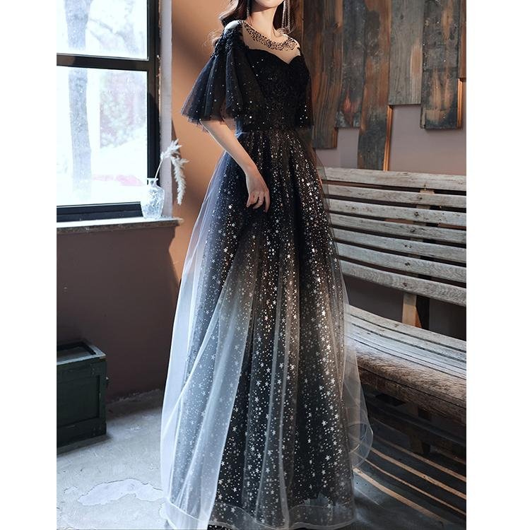 60077 Sequin Evening Swing Dress - DresseslovesOOTD
