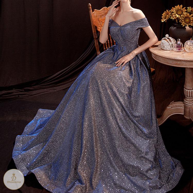 #7239 ONE SHOULDER EVENING DRESSES
