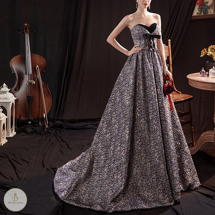 #7240 BANDEAU EVENING DRESSES