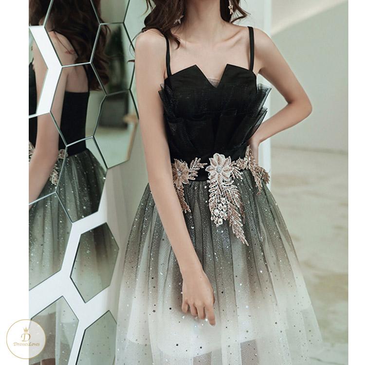 #7299 SLING STARRY SKY GRADIENT DRESS