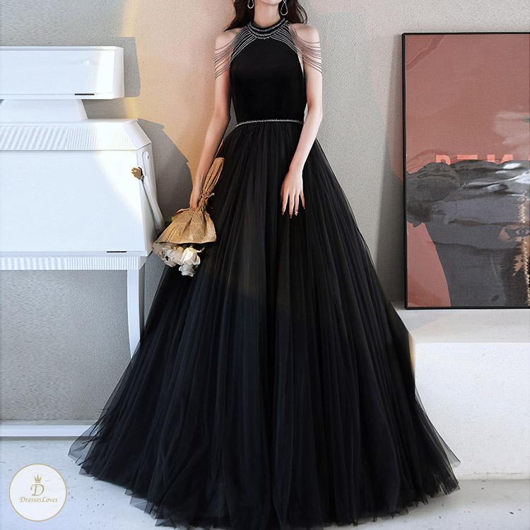 #7303 FRINGE EVENING DRESS