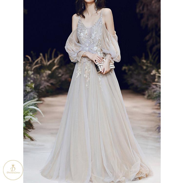 #7329 STRAPLESS EVENING DRESS