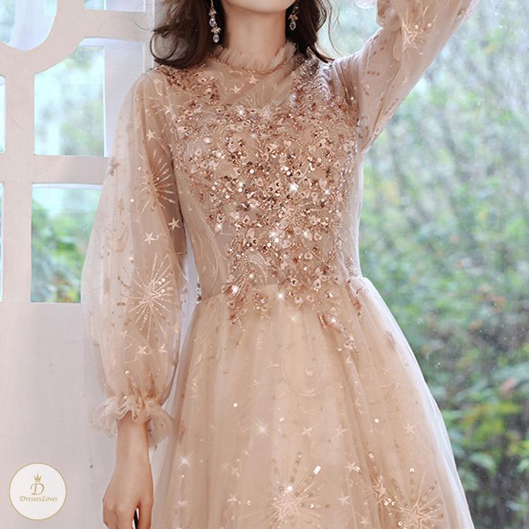#7339 SEQUIN EVENING DRESS